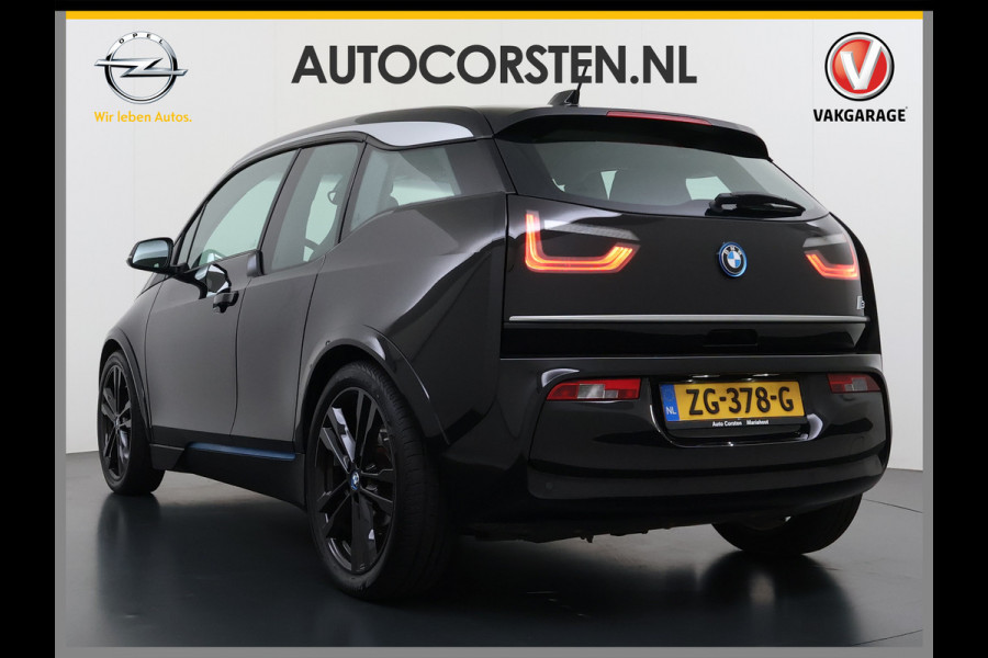 BMW i3 120Ah 42 kWh Warmtepomp Sportpakket Leer Navi Ecc Pdc Tel. Usb 20'LM CruiseControl Stoelverw. KeylessStart Isofix Led Aut.Verlichting Elek.Ramen Comfort pakket