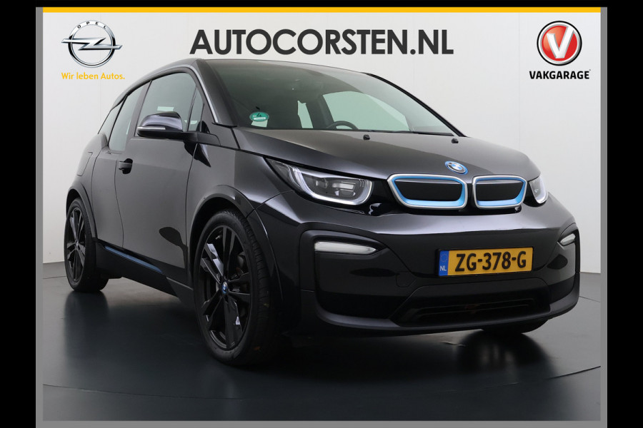 BMW i3 120Ah 42 kWh Warmtepomp Sportpakket Leer Navi Ecc Pdc Tel. Usb 20'LM CruiseControl Stoelverw. KeylessStart Isofix Led Aut.Verlichting Elek.Ramen Comfort pakket