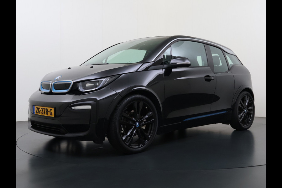 BMW i3 120Ah 42 kWh Warmtepomp Sportpakket Leer Navi Ecc Pdc Tel. Usb 20'LM CruiseControl Stoelverw. KeylessStart Isofix Led Aut.Verlichting Elek.Ramen Comfort pakket