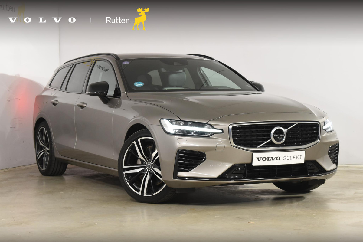 Volvo V60 T8 Twin Engine 390PK Automaat AWD R-Design / Adaptive Cruise Control / 360 Camera / Harman Kardon / Stoel- en stuurverwarming / Stoelverwarming achter / Trekhaak elektrisch wegklapbaar / Elektrische stoelen met geheugen