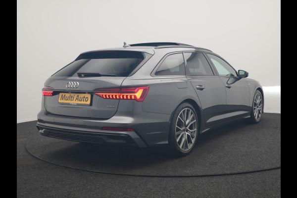 Audi A6 Avant 55 TFSI e Quattro 2x S Line PHEV 367pk Dealer O.H. | Trekhaak Af Fabriek | Panodak | Matrix LED | Alcantara Sportstoelen Memory & Verwarmd | Camera | Keyless | 20"L.M | Navigatie | DAB | Cruise Control | Plug In Hybrid |