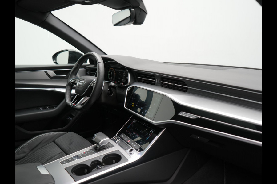 Audi A6 Avant 55 TFSI e Quattro 2x S Line PHEV 367pk Dealer O.H. | Trekhaak Af Fabriek | Panodak | Matrix LED | Alcantara Sportstoelen Memory & Verwarmd | Camera | Keyless | 20"L.M | Navigatie | DAB | Cruise Control | Plug In Hybrid |