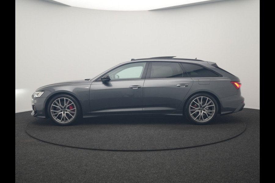 Audi A6 Avant 55 TFSI e Quattro 2x S Line PHEV 367pk Dealer O.H. | Trekhaak Af Fabriek | Panodak | Matrix LED | Alcantara Sportstoelen Memory & Verwarmd | Camera | Keyless | 20"L.M | Navigatie | DAB | Cruise Control | Plug In Hybrid |