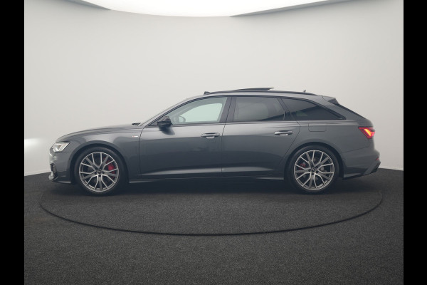 Audi A6 Avant 55 TFSI e Quattro 2x S Line PHEV 367pk Dealer O.H. | Trekhaak Af Fabriek | Panodak | Matrix LED | Alcantara Sportstoelen Memory & Verwarmd | Camera | Keyless | 20"L.M | Navigatie | DAB | Cruise Control | Plug In Hybrid |