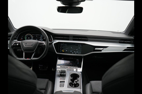 Audi A6 Avant 55 TFSI e Quattro 2x S Line PHEV 367pk Dealer O.H. | Trekhaak Af Fabriek | Panodak | Matrix LED | Alcantara Sportstoelen Memory & Verwarmd | Camera | Keyless | 20"L.M | Navigatie | DAB | Cruise Control | Plug In Hybrid |