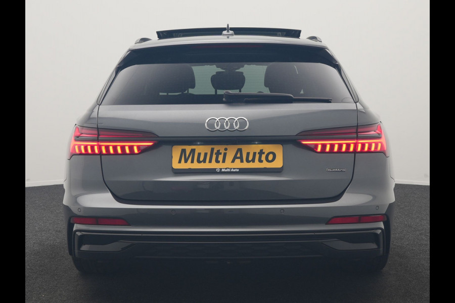 Audi A6 Avant 55 TFSI e Quattro 2x S Line PHEV 367pk Dealer O.H. | Trekhaak Af Fabriek | Panodak | Matrix LED | Alcantara Sportstoelen Memory & Verwarmd | Camera | Keyless | 20"L.M | Navigatie | DAB | Cruise Control | Plug In Hybrid |