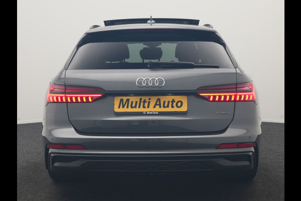 Audi A6 Avant 55 TFSI e Quattro 2x S Line PHEV 367pk Dealer O.H. | Trekhaak Af Fabriek | Panodak | Matrix LED | Alcantara Sportstoelen Memory & Verwarmd | Camera | Keyless | 20"L.M | Navigatie | DAB | Cruise Control | Plug In Hybrid |