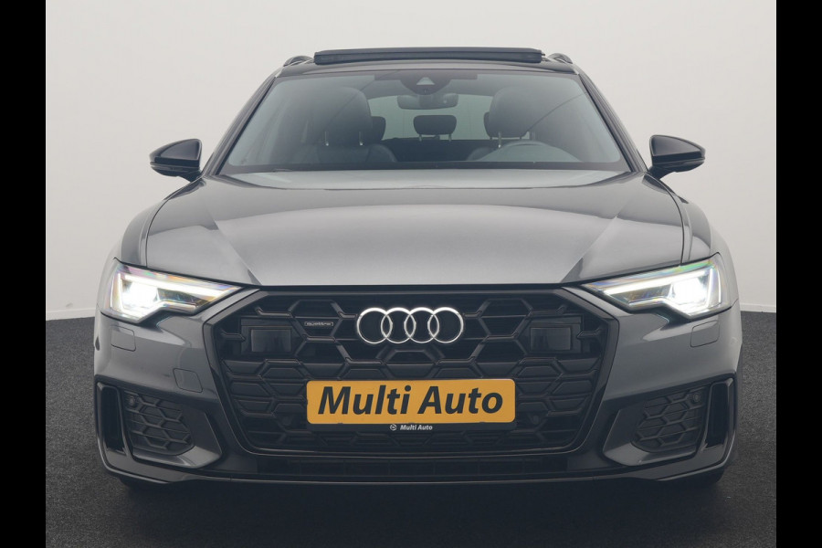 Audi A6 Avant 55 TFSI e Quattro 2x S Line PHEV 367pk Dealer O.H. | Trekhaak Af Fabriek | Panodak | Matrix LED | Alcantara Sportstoelen Memory & Verwarmd | Camera | Keyless | 20"L.M | Navigatie | DAB | Cruise Control | Plug In Hybrid |