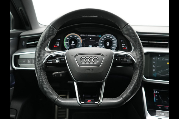 Audi A6 Avant 55 TFSI e Quattro 2x S Line PHEV 367pk Dealer O.H. | Trekhaak Af Fabriek | Panodak | Matrix LED | Alcantara Sportstoelen Memory & Verwarmd | Camera | Keyless | 20"L.M | Navigatie | DAB | Cruise Control | Plug In Hybrid |