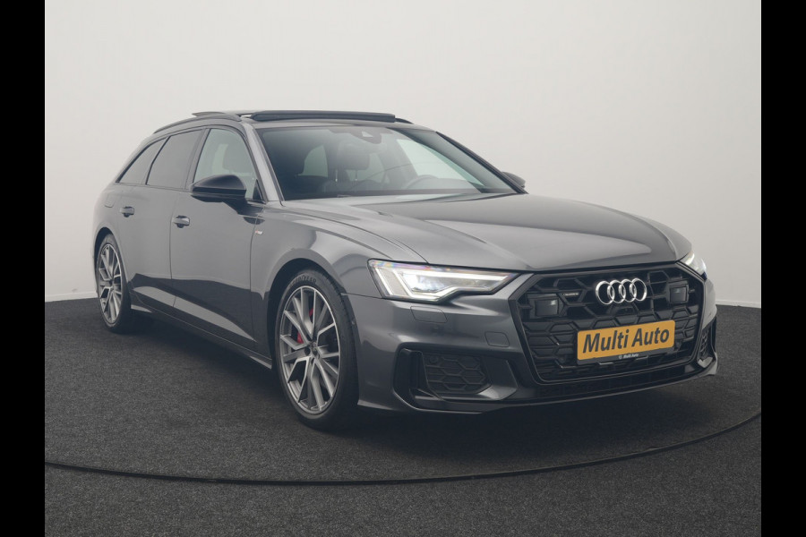 Audi A6 Avant 55 TFSI e Quattro 2x S Line PHEV 367pk Dealer O.H. | Trekhaak Af Fabriek | Panodak | Matrix LED | Alcantara Sportstoelen Memory & Verwarmd | Camera | Keyless | 20"L.M | Navigatie | DAB | Cruise Control | Plug In Hybrid |