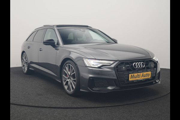 Audi A6 Avant 55 TFSI e Quattro 2x S Line PHEV 367pk Dealer O.H. | Trekhaak Af Fabriek | Panodak | Matrix LED | Alcantara Sportstoelen Memory & Verwarmd | Camera | Keyless | 20"L.M | Navigatie | DAB | Cruise Control | Plug In Hybrid |