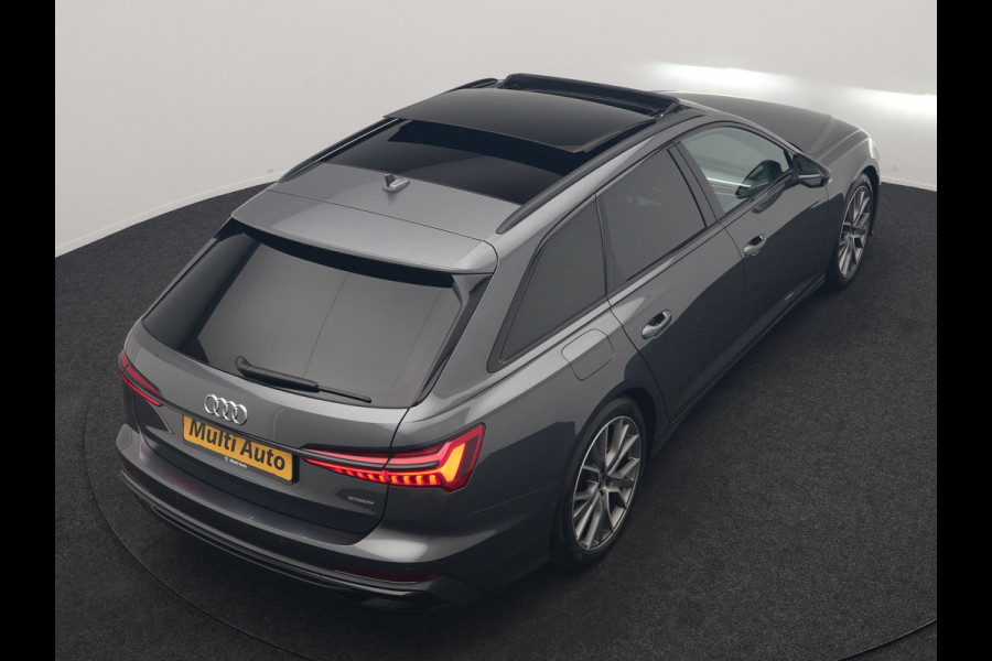 Audi A6 Avant 55 TFSI e Quattro 2x S Line PHEV 367pk Dealer O.H. | Trekhaak Af Fabriek | Panodak | Matrix LED | Alcantara Sportstoelen Memory & Verwarmd | Camera | Keyless | 20"L.M | Navigatie | DAB | Cruise Control | Plug In Hybrid |