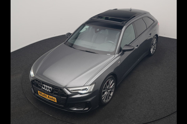 Audi A6 Avant 55 TFSI e Quattro 2x S Line PHEV 367pk Dealer O.H. | Trekhaak Af Fabriek | Panodak | Matrix LED | Alcantara Sportstoelen Memory & Verwarmd | Camera | Keyless | 20"L.M | Navigatie | DAB | Cruise Control | Plug In Hybrid |