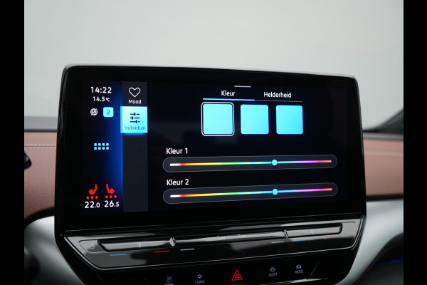 Volkswagen ID.4 Tech 77 kWh 204pk Dealer O.H. | Panodak | Adaptive Cruise | Head Up | 360 Camera | Warmtepomp | IQ Light | Alcantara Sportstoelen Memory & Massage | Stoelen & Stuur Verwarmd | Sfeerverlichting | Keyless | BLIS | 20"L.M |