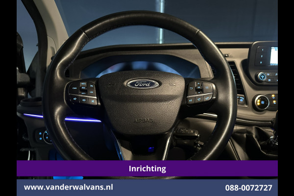 Ford Transit Custom 2.0 TDCI L1H1 Inrichting Euro6 Airco | Camera | LED | Cruisecontrol | Verwarmde voorruit Parkeersensoren, Bijrijdersbank, 2500kg trekvermogen