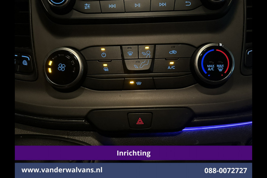 Ford Transit Custom 2.0 TDCI L1H1 Inrichting Euro6 Airco | Camera | LED | Cruisecontrol | Verwarmde voorruit Parkeersensoren, Bijrijdersbank, 2500kg trekvermogen