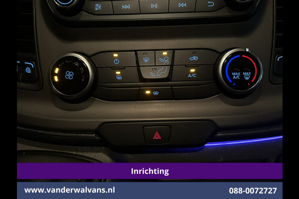 Ford Transit Custom 2.0 TDCI L1H1 Inrichting Euro6 Airco | Camera | LED | Cruisecontrol | Verwarmde voorruit Parkeersensoren, Bijrijdersbank, 2500kg trekvermogen
