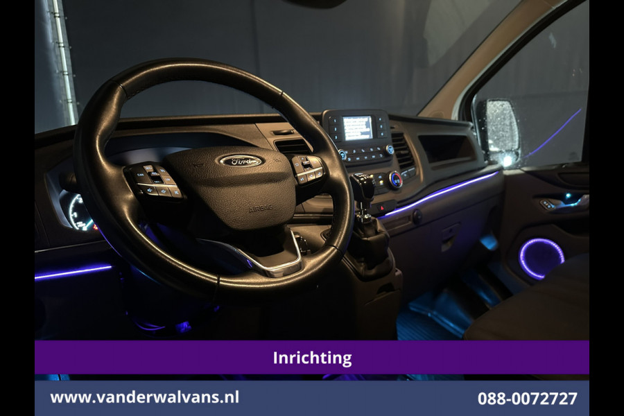 Ford Transit Custom 2.0 TDCI L1H1 Inrichting Euro6 Airco | Camera | LED | Cruisecontrol | Verwarmde voorruit Parkeersensoren, Bijrijdersbank, 2500kg trekvermogen
