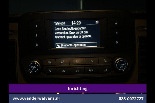 Ford Transit Custom 2.0 TDCI L1H1 Inrichting Euro6 Airco | Camera | LED | Cruisecontrol | Verwarmde voorruit Parkeersensoren, Bijrijdersbank, 2500kg trekvermogen