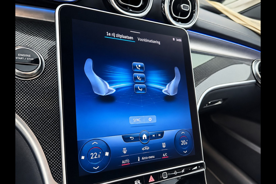 Mercedes-Benz C-Klasse 300 e AMG Line | Stoelverwarming | Camera | Ambiance Verlichting | Dodehoekdetectie | Cruise Control | Apple Carplay | Navigatie | Climate Control | Keyless