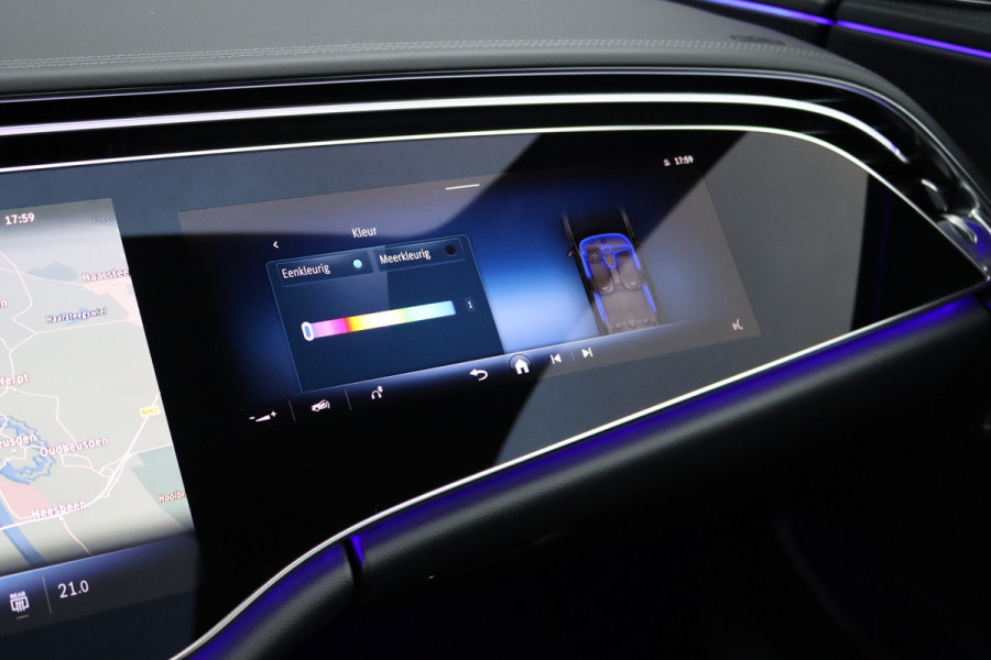Mercedes-Benz E-Klasse 300 e AMG Line | Luchtvering | Hyperscreen | Achterasbesturing | Burmester | Stoelventilatie | Vlakkenverwarming | Massage | Distronic+ | Digital Light |