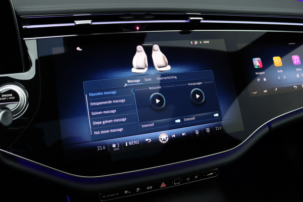 Mercedes-Benz E-Klasse 300 e AMG Line | Luchtvering | Hyperscreen | Achterasbesturing | Burmester | Stoelventilatie | Vlakkenverwarming | Massage | Distronic+ | Digital Light |