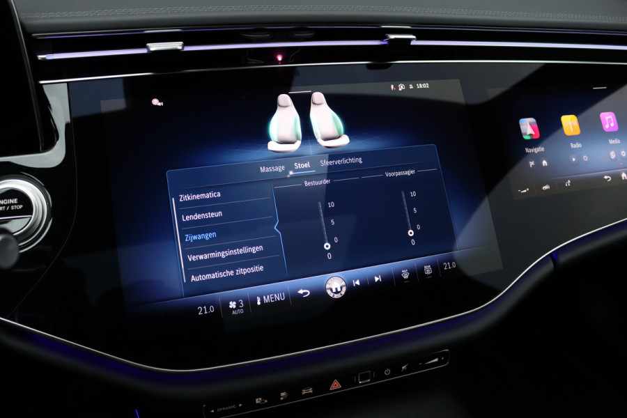 Mercedes-Benz E-Klasse 300 e AMG Line | Luchtvering | Hyperscreen | Achterasbesturing | Burmester | Stoelventilatie | Vlakkenverwarming | Massage | Distronic+ | Digital Light |