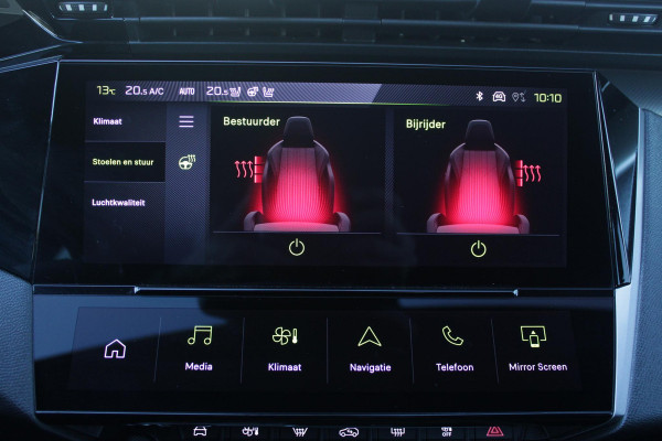 Peugeot 408 1.2 Hybrid 145PK AUTOMAAT GT | 360° CAMERA | ELEKTRISCH VERSTELBARE BESTUURDERSSTOEL MET GEHEUGEN EN VERSTELBARE ZITVERLENGER | STOEL VERWARMING | STUURVERWARMING | LEDER / ALCANTARA | DODEHOEK DETECTIE | KEYLESS ENTRY/START | ADAPTIVE CRUISE CONTROL | NAVIGATIE | DRAADLOZE APPLE CARPLAY/ANDROID AUTO | PARKEERSENSOREN VOOR + ACHTER | LED MATRIX KOPLAMPEN | 19" LICHTMETALEN VELGEN | ELEKTRISCH BEDIENBARE ACHTERKLEP | CLIMATE CONTROL | STUUR VERWARMING |