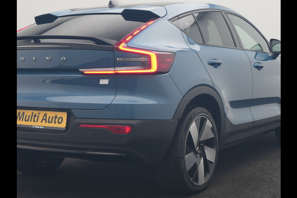 Volvo C40 Recharge Core 69 kWh 231pk Dealer O.H. | SOH 93,8% | Panodak | Camera | Google Assistent | Lederen Sportstoelen & Stuur Verwarmd | Apple Carplay | Cruise Control | Navigatie | DAB |
