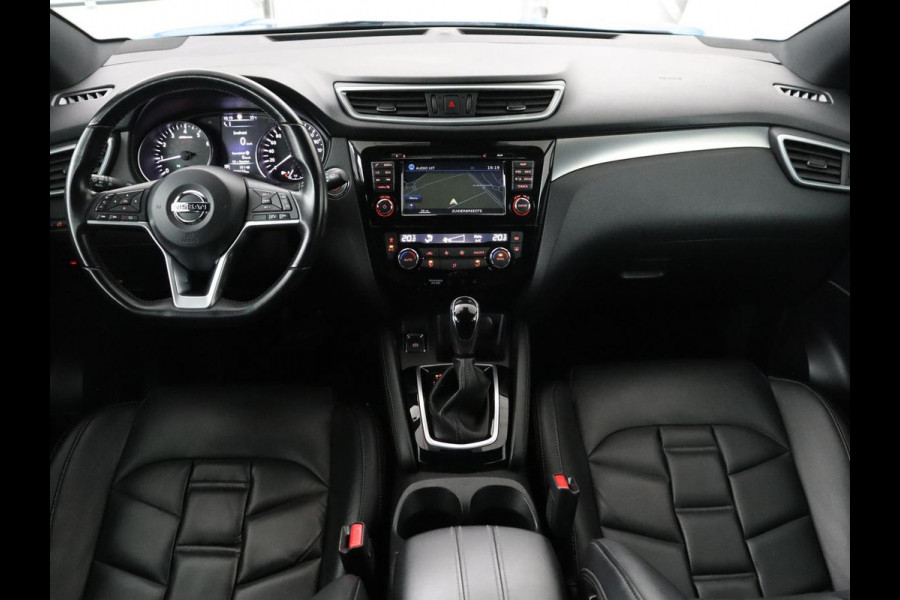 Nissan QASHQAI 1.2 Tekna + | Panoramadak | Leder | Memory | Trekhaak | Stoelverwarming | Cruise control | 360 Camera | Park assist | BOSE |  Climate control | Navigatie | Bluetooth | 19" velgen