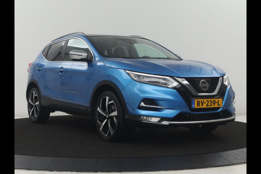Nissan QASHQAI 1.2 Tekna + | Panoramadak | Leder | Memory | Trekhaak | Stoelverwarming | Cruise control | 360 Camera | Park assist | BOSE |  Climate control | Navigatie | Bluetooth | 19" velgen