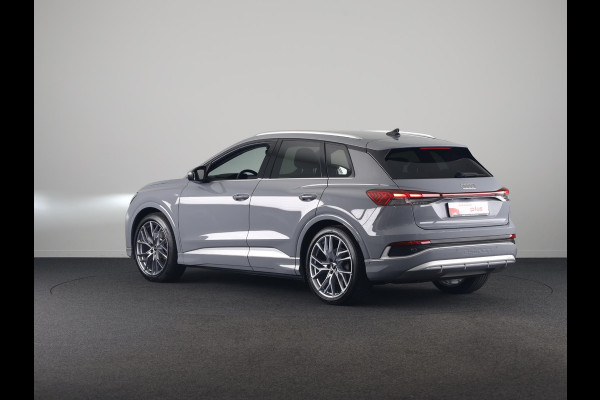 Audi Q4 e-tron 40 Advanced edition 77 kWh 204 pk S-tronic | Private lease vanaf € 824,- per maand | Navigatie | Parkeersensoren (Park assist) | Achteruitrijcamera | Adaptieve cruise control | Sonos geluidssysteem | Lederen bekleding | S-Line (exterieur) |