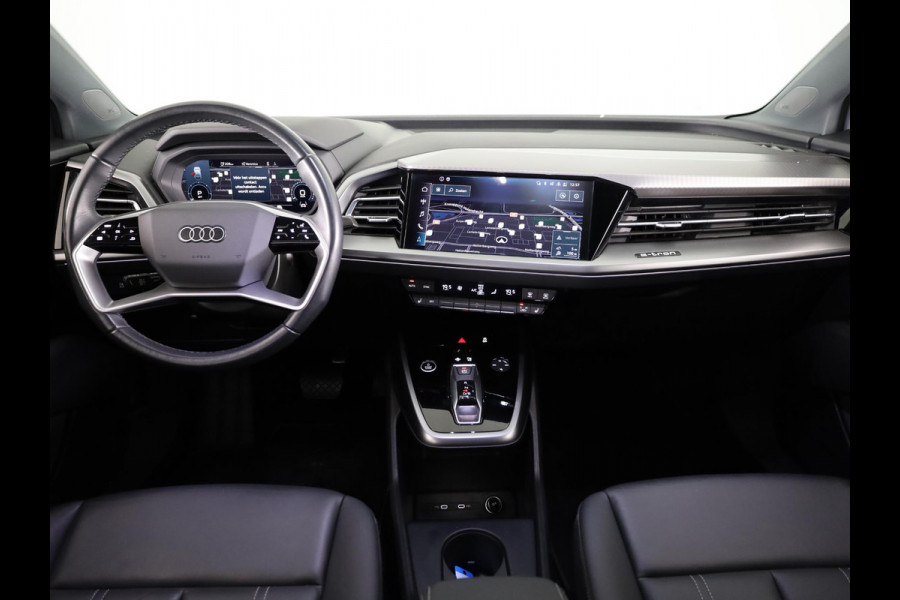 Audi Q4 e-tron 40 Advanced edition 77 kWh 204 pk S-tronic | Private lease vanaf € 824,- per maand | Navigatie | Parkeersensoren (Park assist) | Achteruitrijcamera | Adaptieve cruise control | Sonos geluidssysteem | Lederen bekleding | S-Line (exterieur) |