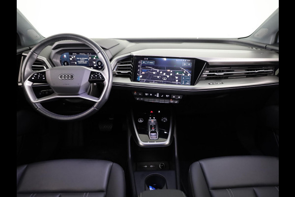 Audi Q4 e-tron 40 Advanced edition 77 kWh 204 pk S-tronic | Private lease vanaf € 824,- per maand | Navigatie | Parkeersensoren (Park assist) | Achteruitrijcamera | Adaptieve cruise control | Sonos geluidssysteem | Lederen bekleding | S-Line (exterieur) |
