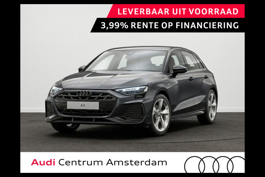 Audi A3 Sportback S edition e-hybrid 204 pk | Techniekpakket plus | Trekhaak | Optiekpakket zwart plus | Warmtewerend glas donker tint |