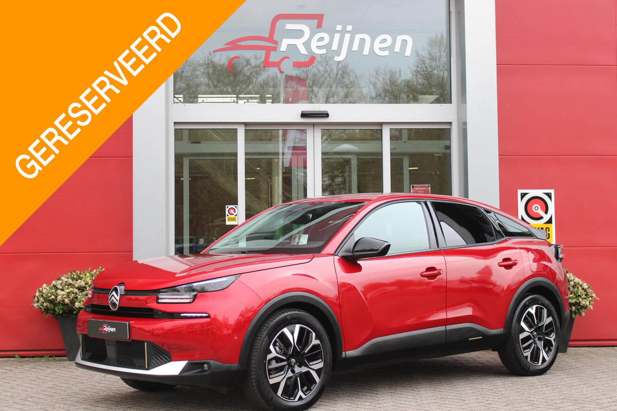 Citroën C4 C4 1.2 HYbrid 145PK MAX | HEAD UP DISPLAY | CAMERA VOOR + ACHTER | NAVIGATIE | DRAADLOZE TELEFOONLADER | FULL LED KOPLAMPEN | DRAADLOZE APPLE CARPLAY/ANDROID AUTO | 18" LICHTMETALEN VELGEN | ADAPTIVE CRUISE CONTROL | CLIMATE CONTROL | LEDEREN BEKLEDING | DAB+ RADIO | KEYLESS ENTRY/START |