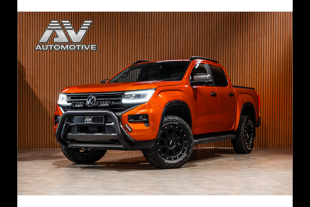 Volkswagen Amarok 3.0 TDI 4Motion PanAmericana | ACC | 360 Camera | Harman Kardon | Lederen bekleding | Blind spot | Standkachel | Navigatie | CarPlay | LED | Trekhaak | DAB | Dealer onderhouden | Grijs kenteken