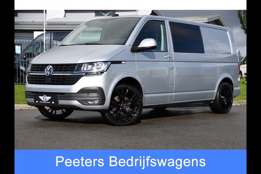 Volkswagen Transporter 2.0 TDI L2H1 DC PB Edition MARGE! Cruise, Carplay, Airco, 150pk, Sensoren, Trekhaak, Multimedia, Automaat, Uniek!