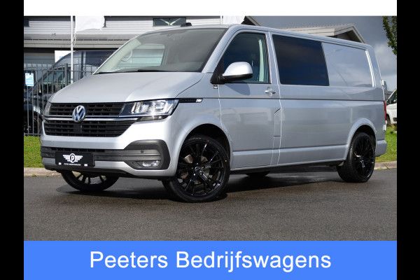 Volkswagen Transporter 2.0 TDI L2H1 DC PB Edition MARGE! Cruise, Carplay, Airco, 150pk, Sensoren, Trekhaak, Multimedia, Automaat, Uniek!