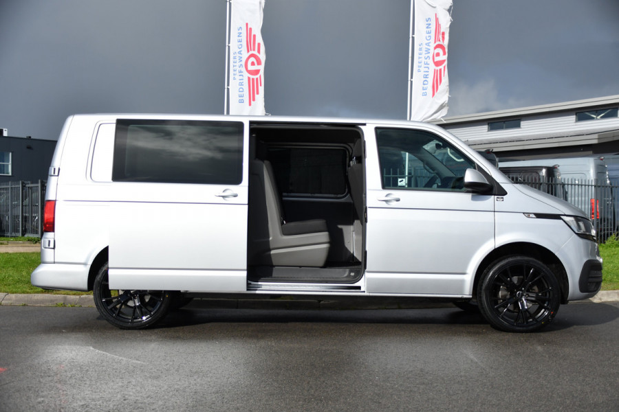 Volkswagen Transporter 2.0 TDI L2H1 DC PB Edition MARGE! Cruise, Carplay, Airco, 150pk, Sensoren, Trekhaak, Multimedia, Automaat, Uniek!