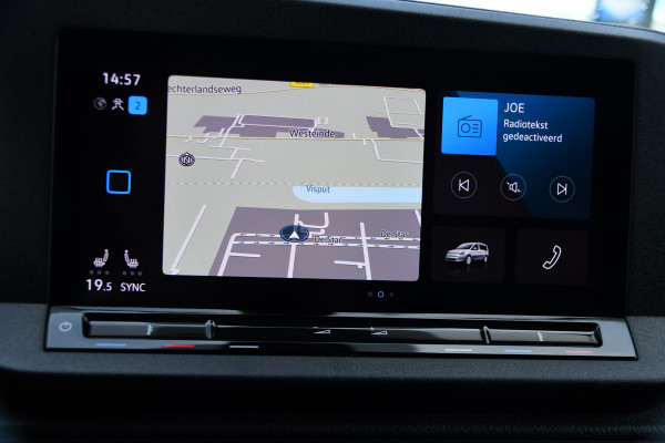 Volkswagen Caddy Cargo Maxi 2.0 TDI Exclusive Virtual, Adaptieve Cruise, Carplay, Stoelverwarming, 122pk, LED, 2 x Schuifdeur, NAVI, Sensoren, Automaat, Uniek!