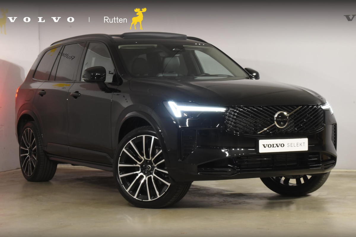 Volvo XC90 T8 455PK Plug-in hybrid AWD Ultra Dark / Bowers & Wilkins / Luchtvering / Head-Up Display / 360 Camera / Massagestoelen / Elektrisch bedienbare stoelen met geheugen / Stoelventilatie / Nappaleder / Elektrisch uitklapbare trekhaak