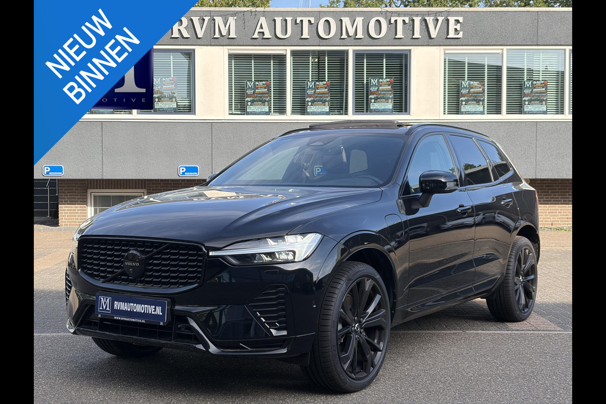 Volvo XC60 2.0 T6 Plug-in hybrid AWD Plus Black Edition NAPPALEDER + STOELVENTILATIE| HARMAN KARDON| PANO| 360 CAMERA| MEMORY STOELEN|