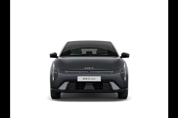 Kia EV4 GT-Line 81.4 kWh | Direct leverbaar! | Navi. | Clima. | Adapt. Cruise. | Stoel&Stuur Verwarming | Achteruitrijcamera | Dodehoekassistentie | Glazen Schuif-/Kanteldak | Harman Kardon | GT-Line Vegan Lederen Stoelbekleding