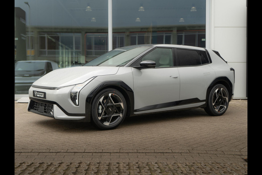 Kia EV4 GT-Line 81.4 kWh | Direct Leverbaar! | Navi. | Clima. | Adapt. Cruise. | Dodehoekassistentie | Stoel&Stuu Verwarming | Glazen Schuif-/Kanteldak | Harman Kardon | GT-Line Vegan Lederen Stoelbekleding
