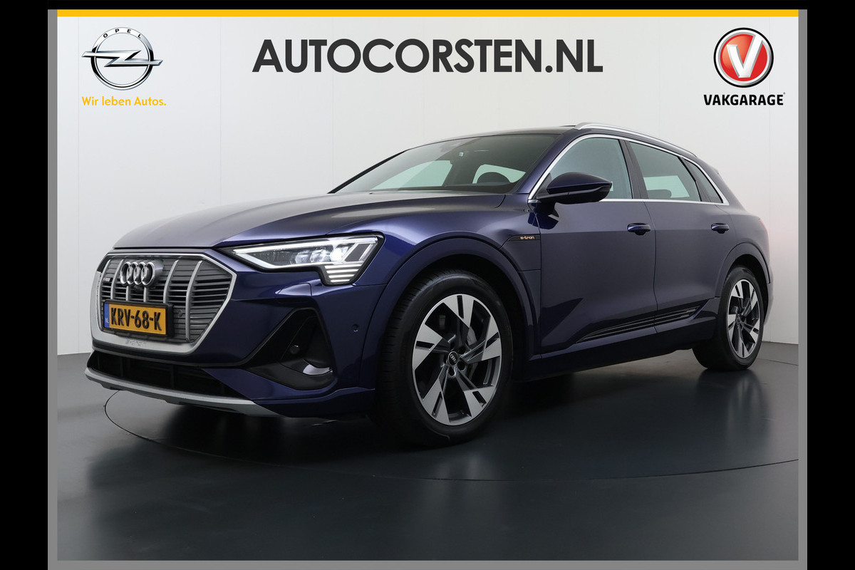Audi e-tron 55 Quattro S-Line Edition 95kWh SOH 90% Panoramadak Bang&Olufsen Adap.Cruise 360°Camera 4-Zone Ecc Stoel+Achterbankverwarming An Elek.Achterklep 20"Lmv Sportstoelen Dynamische knipperlichten Stoelverwarming