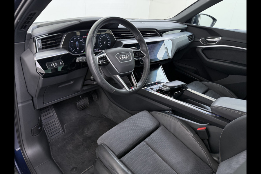 Audi e-tron 55 Quattro S-Line Edition 95kWh SOH 90% Panoramadak Bang&Olufsen Adap.Cruise 360°Camera 4-Zone Ecc Stoel+Achterbankverwarming An Elek.Achterklep 20"Lmv Sportstoelen Dynamische knipperlichten Stoelverwarming