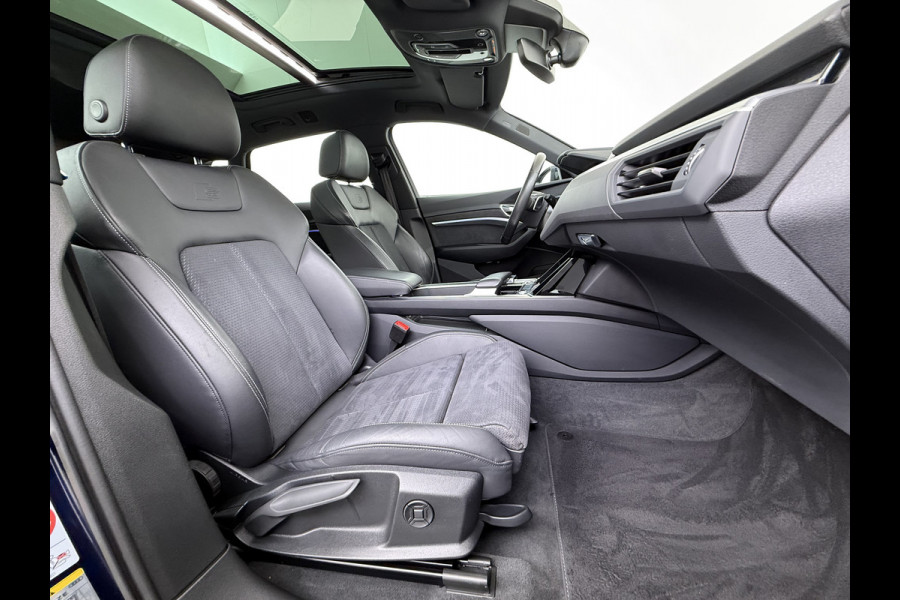 Audi e-tron 55 Quattro S-Line Edition 95kWh SOH 90% Panoramadak Bang&Olufsen Adap.Cruise 360°Camera 4-Zone Ecc Stoel+Achterbankverwarming An Elek.Achterklep 20"Lmv Sportstoelen Dynamische knipperlichten Stoelverwarming