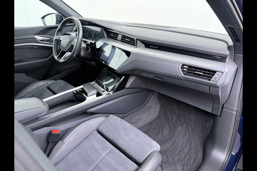 Audi e-tron 55 Quattro S-Line Edition 95kWh SOH 90% Panoramadak Bang&Olufsen Adap.Cruise 360°Camera 4-Zone Ecc Stoel+Achterbankverwarming An Elek.Achterklep 20"Lmv Sportstoelen Dynamische knipperlichten Stoelverwarming