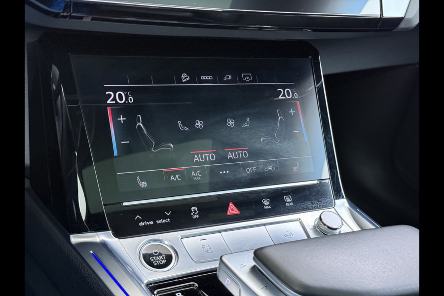 Audi e-tron 55 Quattro S-Line Edition 95kWh SOH 90% Panoramadak Bang&Olufsen Adap.Cruise 360°Camera 4-Zone Ecc Stoel+Achterbankverwarming An Elek.Achterklep 20"Lmv Sportstoelen Dynamische knipperlichten Stoelverwarming